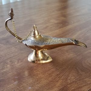 Small Brass Oil Lamp